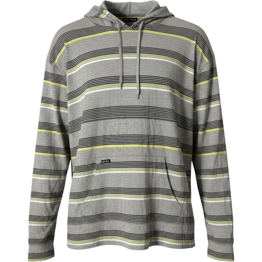 Ecko Unltd Striped Hoodie Sz 3XL Grey‎ Neon Yellow Long Sleeve Skater Y2K Vtg